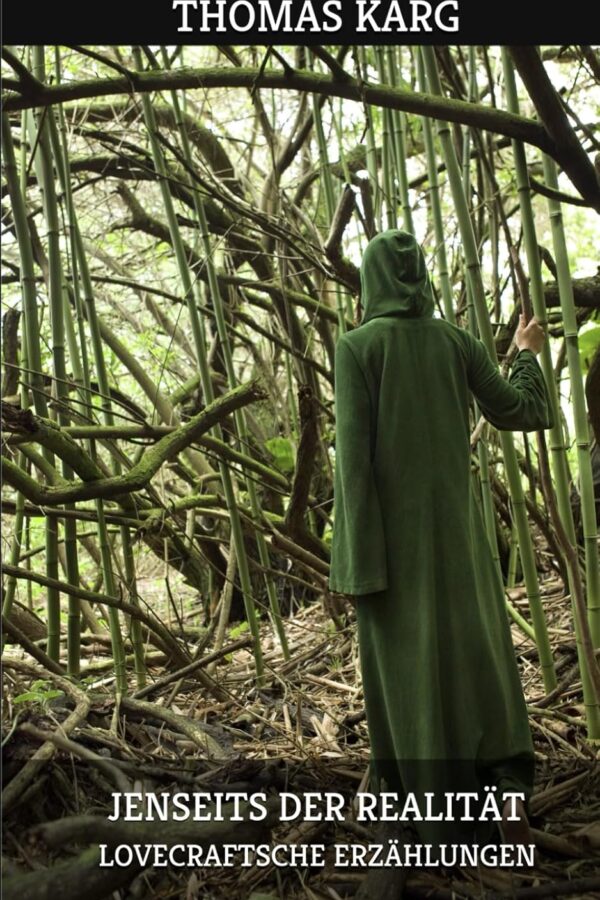 Cover Jenseits der Realität von Thomas Karg Figur im undurchdringbaren Wald