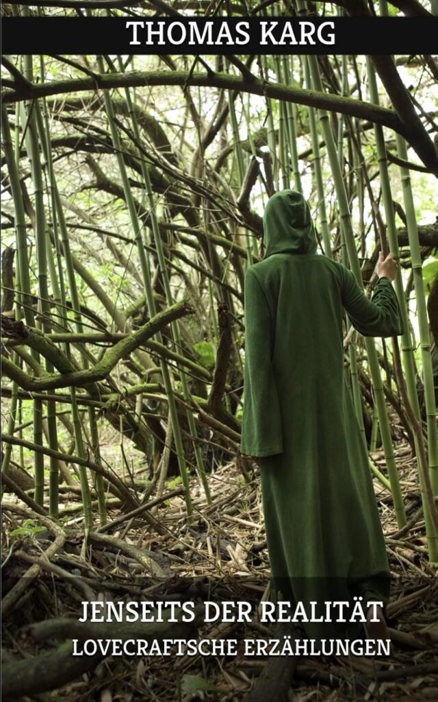 Cover Jenseits der Realität von Thomas Karg Figur im undurchdringbaren Wald